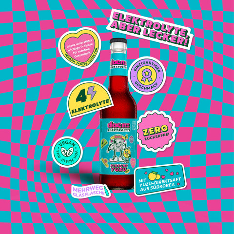 daenz Kirsche-Yuzu Zero – Zuckerfreie Elektrolyte-Brause